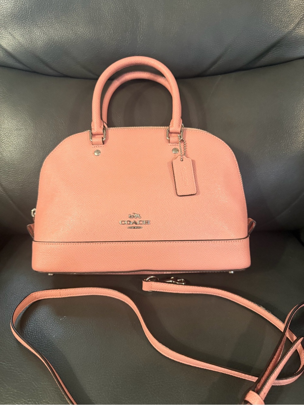 Coach Blush Pink Leather Sierra Satchel Handbag